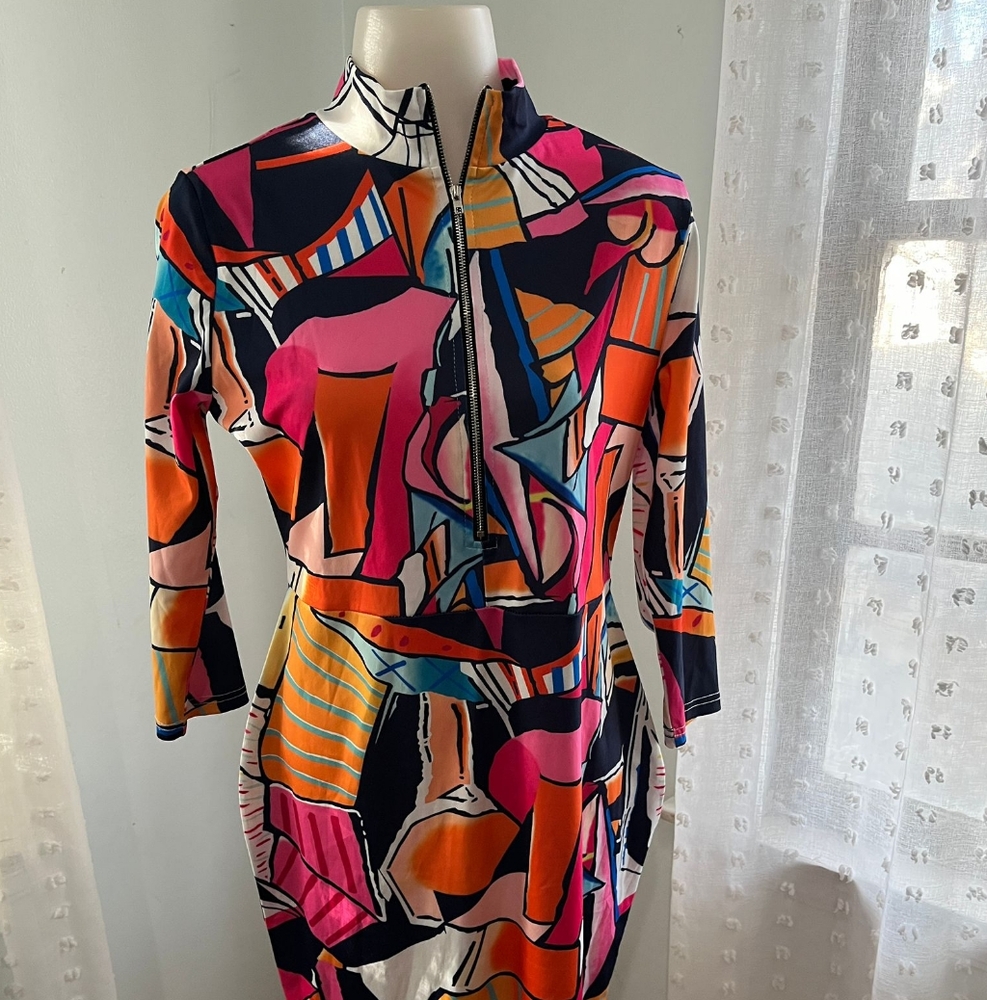 Unbranded Multicolor Knee Length Dress Size L